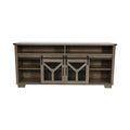 65" Engineered Wood Media Storage Cabinet with Sliding Barn Doors O394