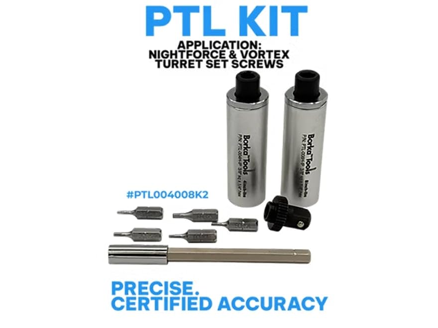 Dual Torque Limiter Kit 4 & 8 in-lb with Knurled Adapter, Bits & Case I818112