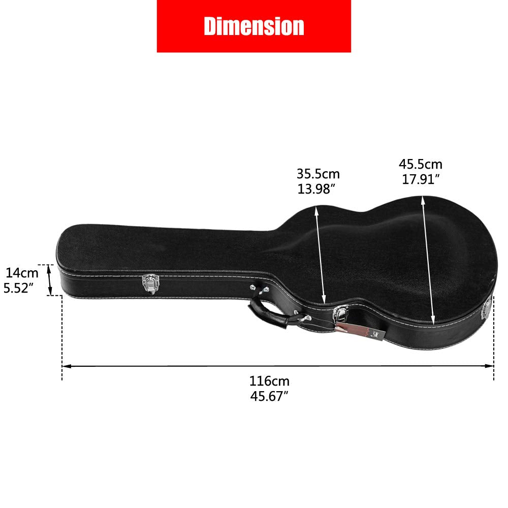 42-Inch Hard Electric Guitar Case with Lock Latch H2451