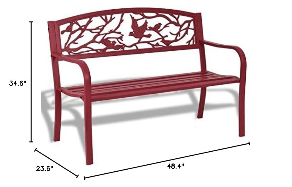 Steel and cast iron Outdoor Bench D26292
