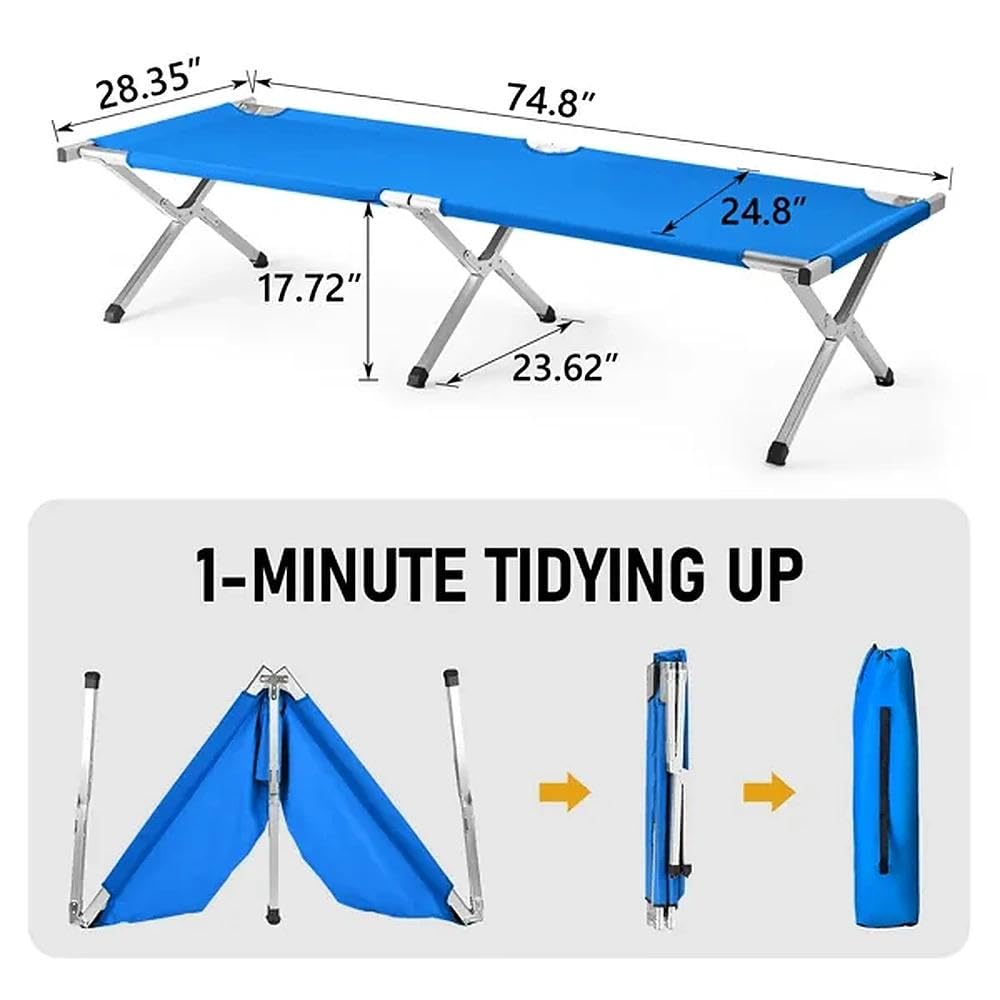 Portable Folding Camping Cot with Carrying Bag Q449
