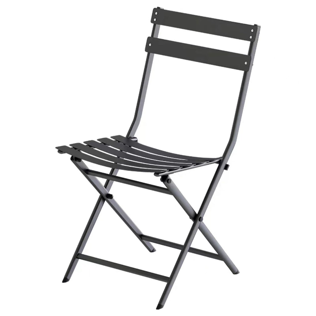 18 Inch Folding Bar Stool with Backrest Black S1207