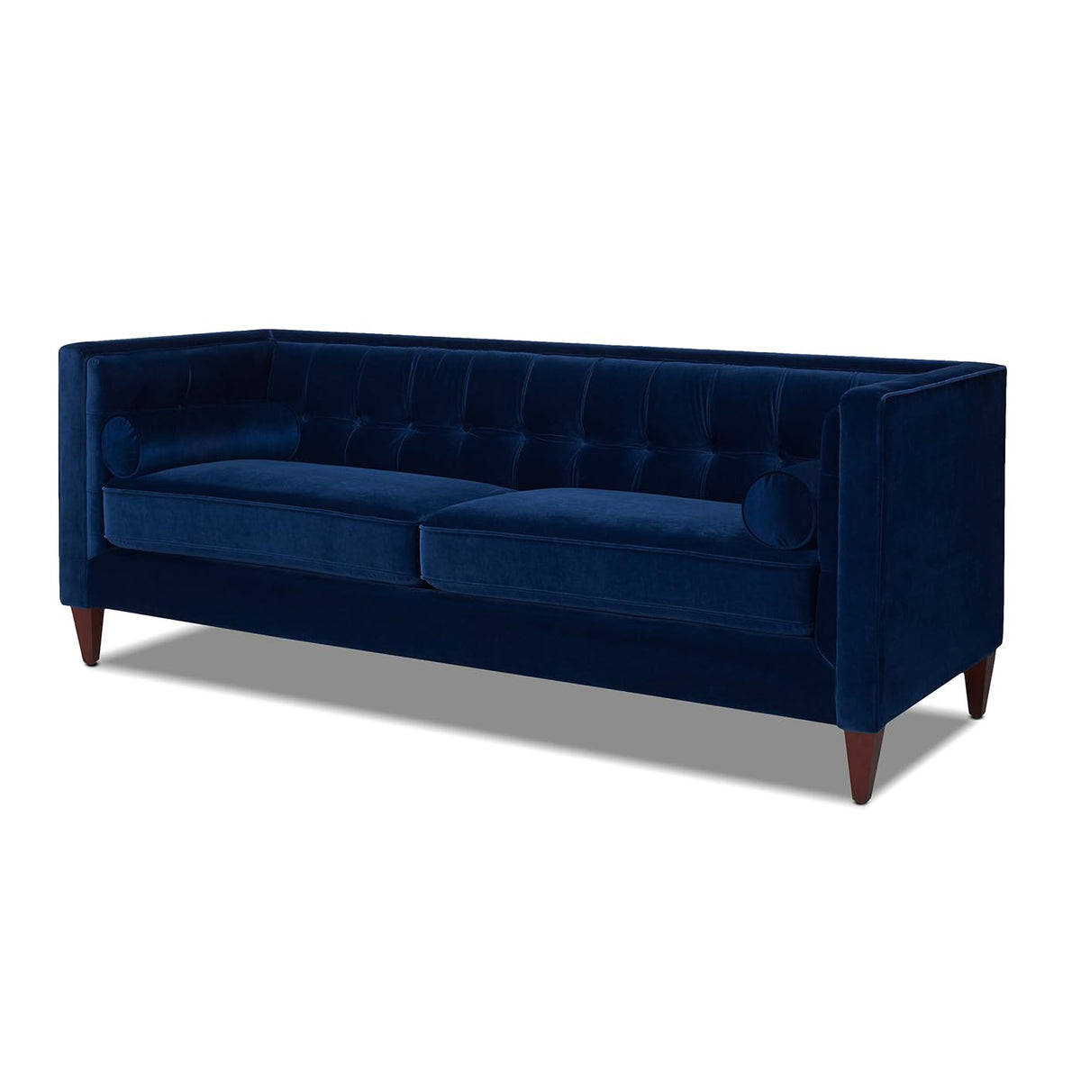 Navy Blue Velvet Tufted Sofa C166