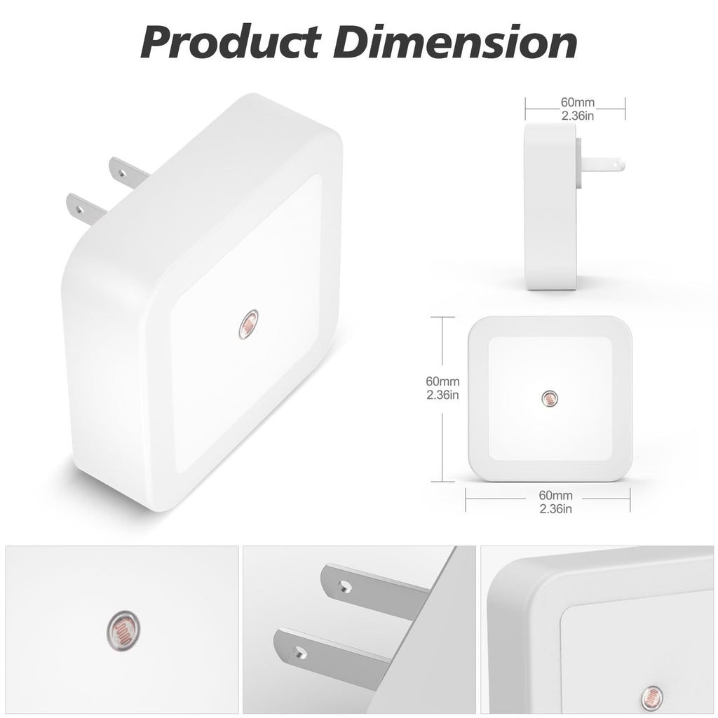 Warm White 8-Pack Plug in Night Light Z4597
