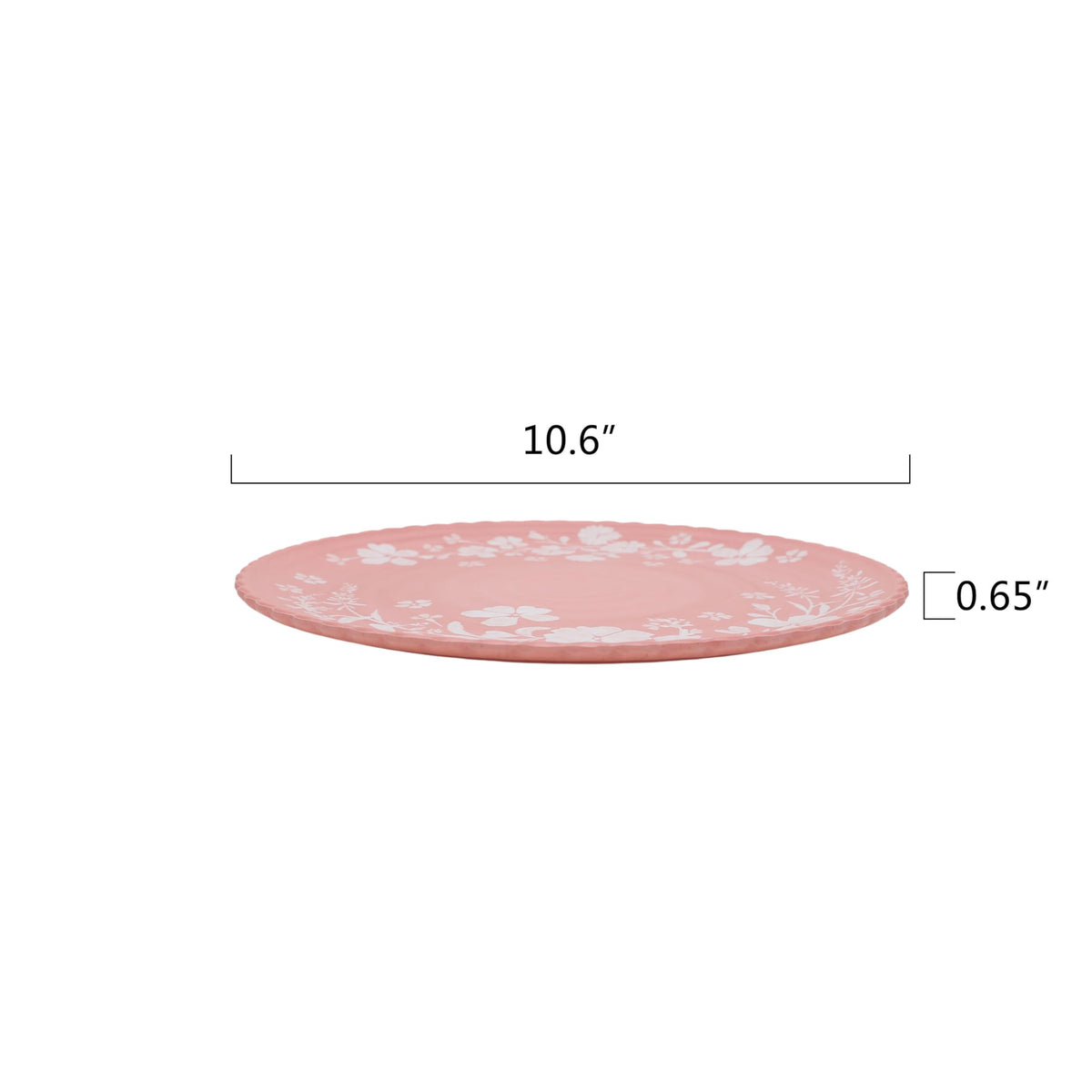 12-Piece Pink Bamboo Melamine Dinnerware Set G4638