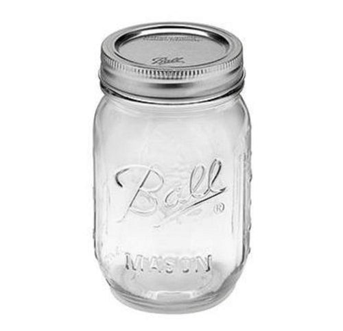 16 oz Regular Mouth Glass Canning Jars, 20 ct with Lids L9079
