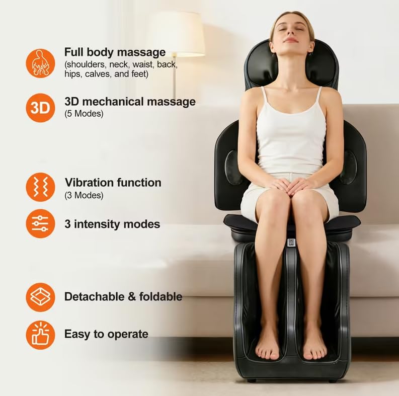 Portable Full Body Massage Mat with Heat & Vibration H892