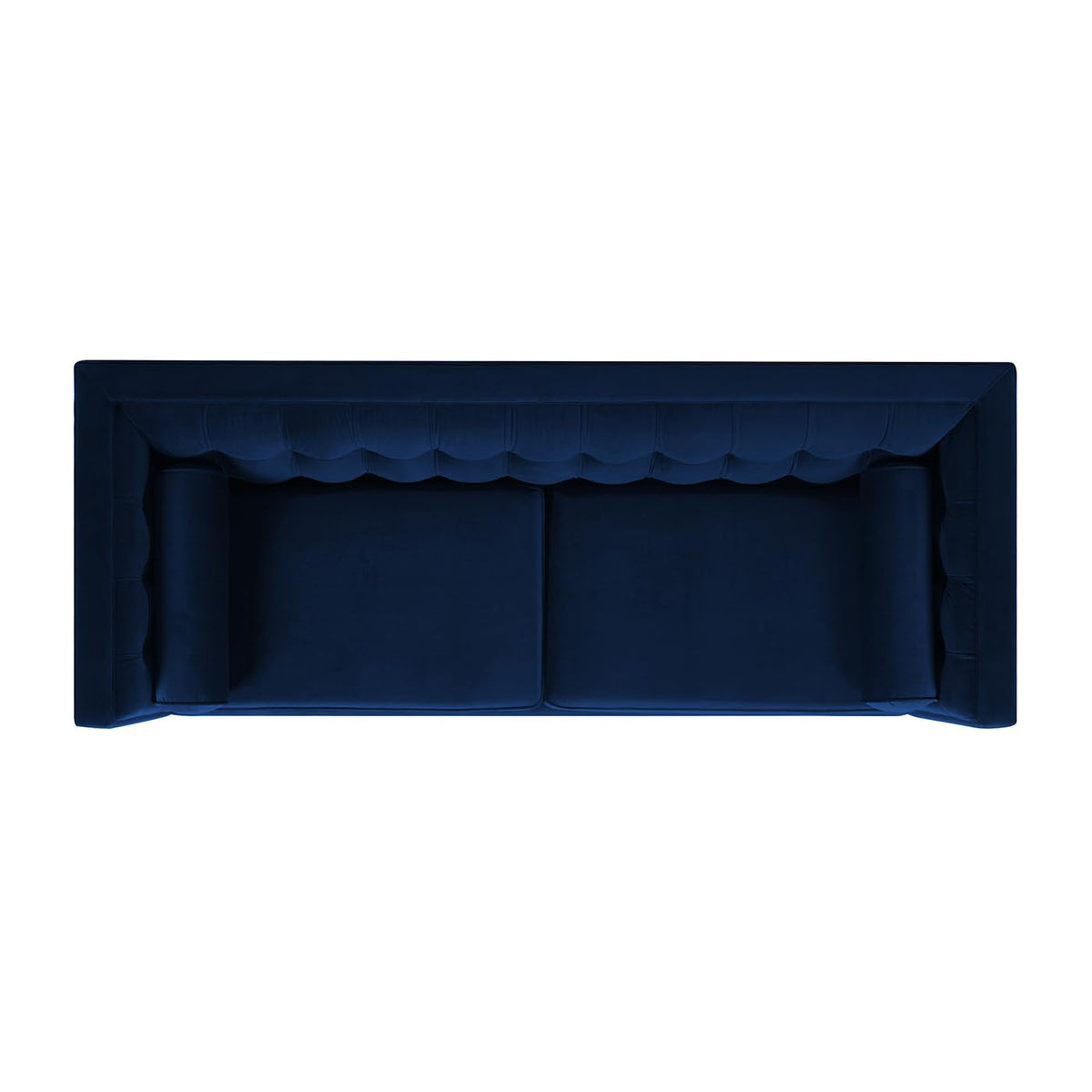 Navy Blue Velvet Tufted Sofa C166