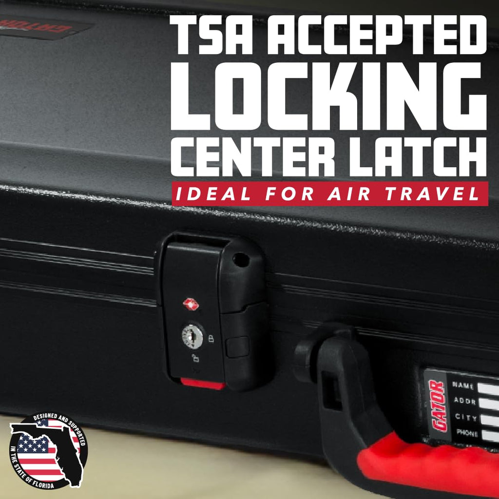 Molded Flight Case for Electric Guitars with Locking Latch P3660