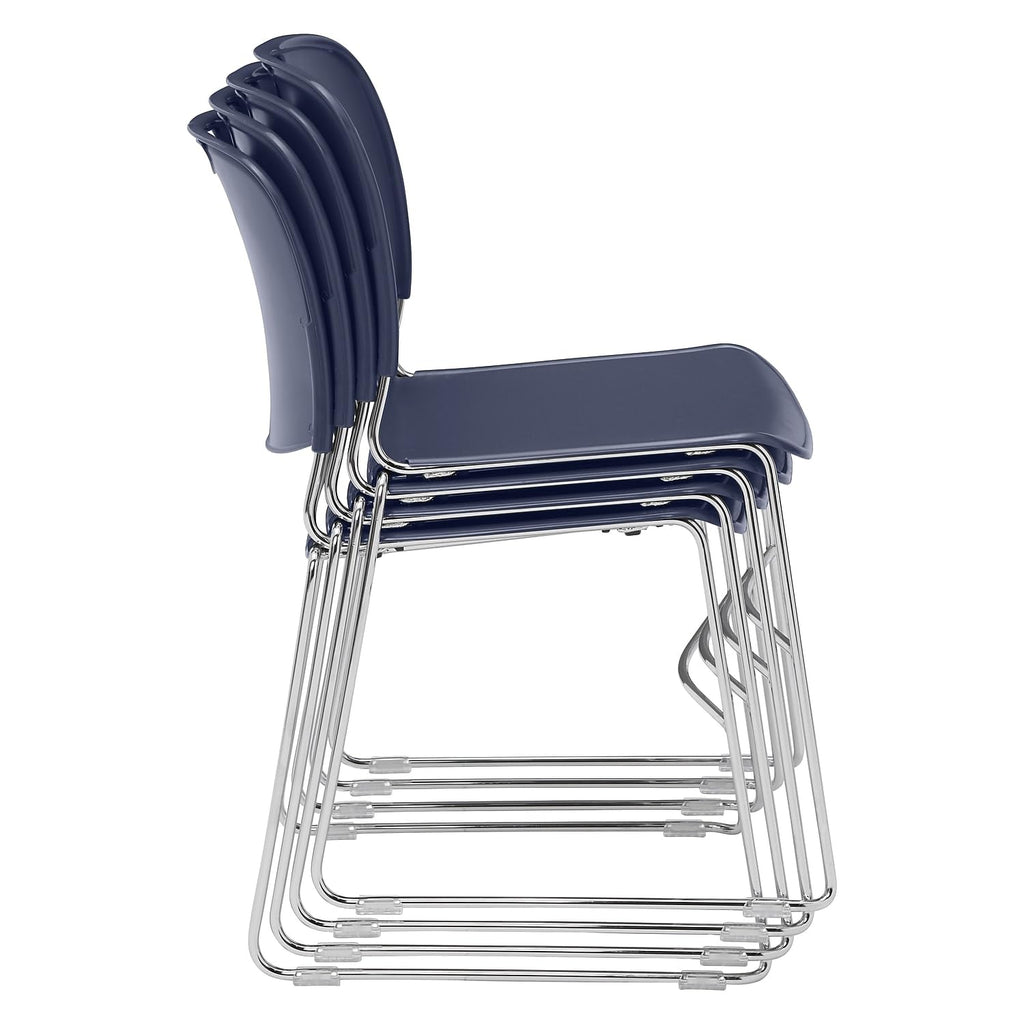 Navy Blue Stack Chair 4 Pack C8300