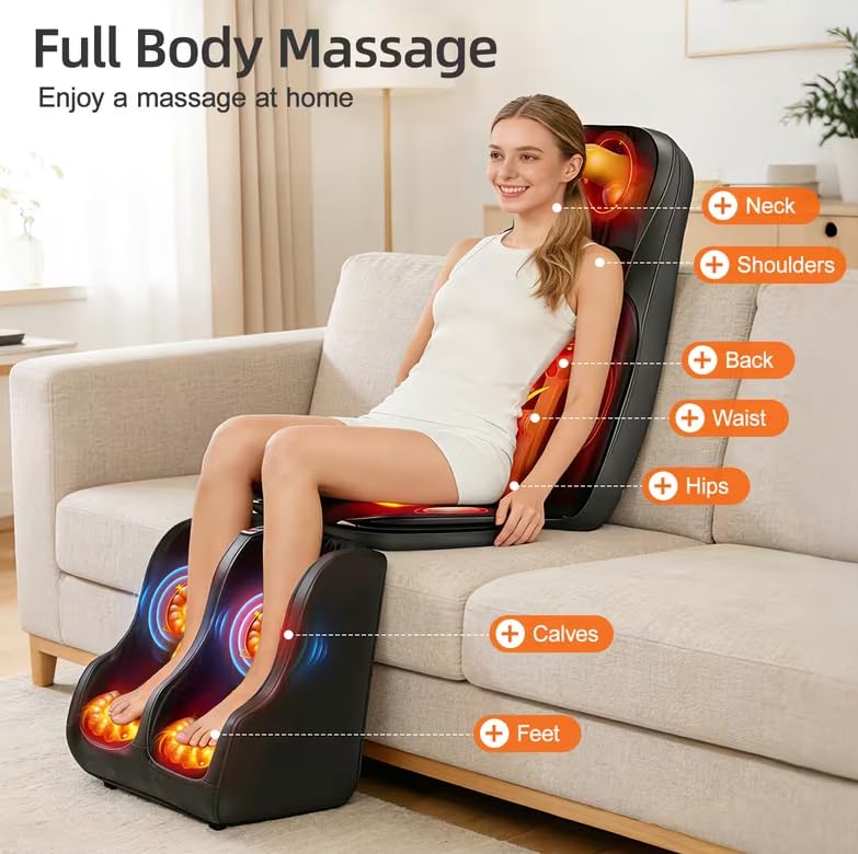 Portable Full Body Massage Mat with Heat & Vibration H892
