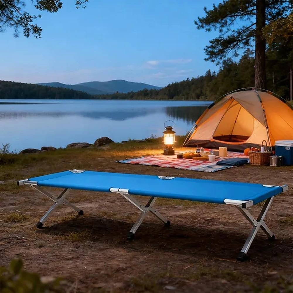 Portable Folding Camping Cot with Carrying Bag Q449