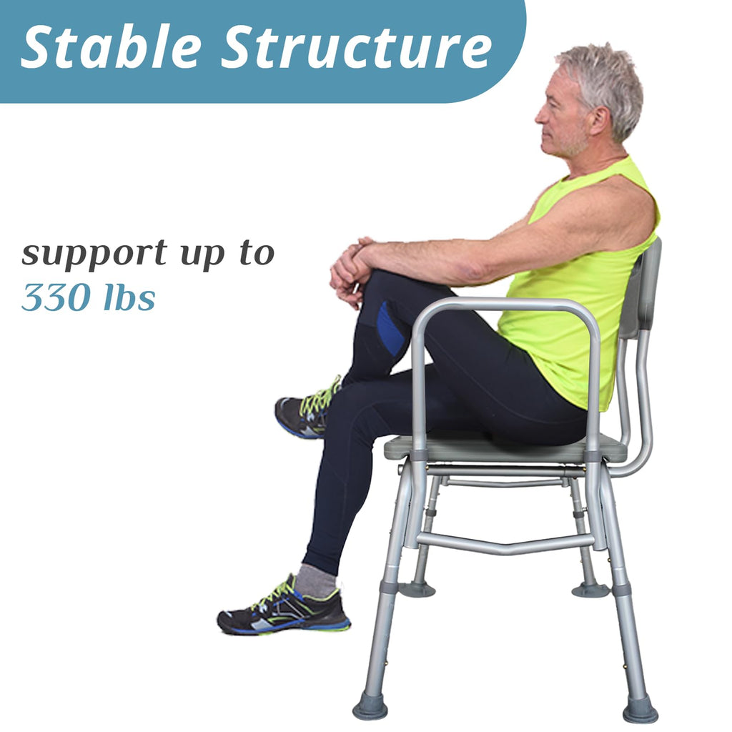 Tub Transfer Bench with Backrest and Armrest L234866