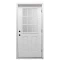 Steel Left Hand Outswing Prehung Door 32"x80" C228184