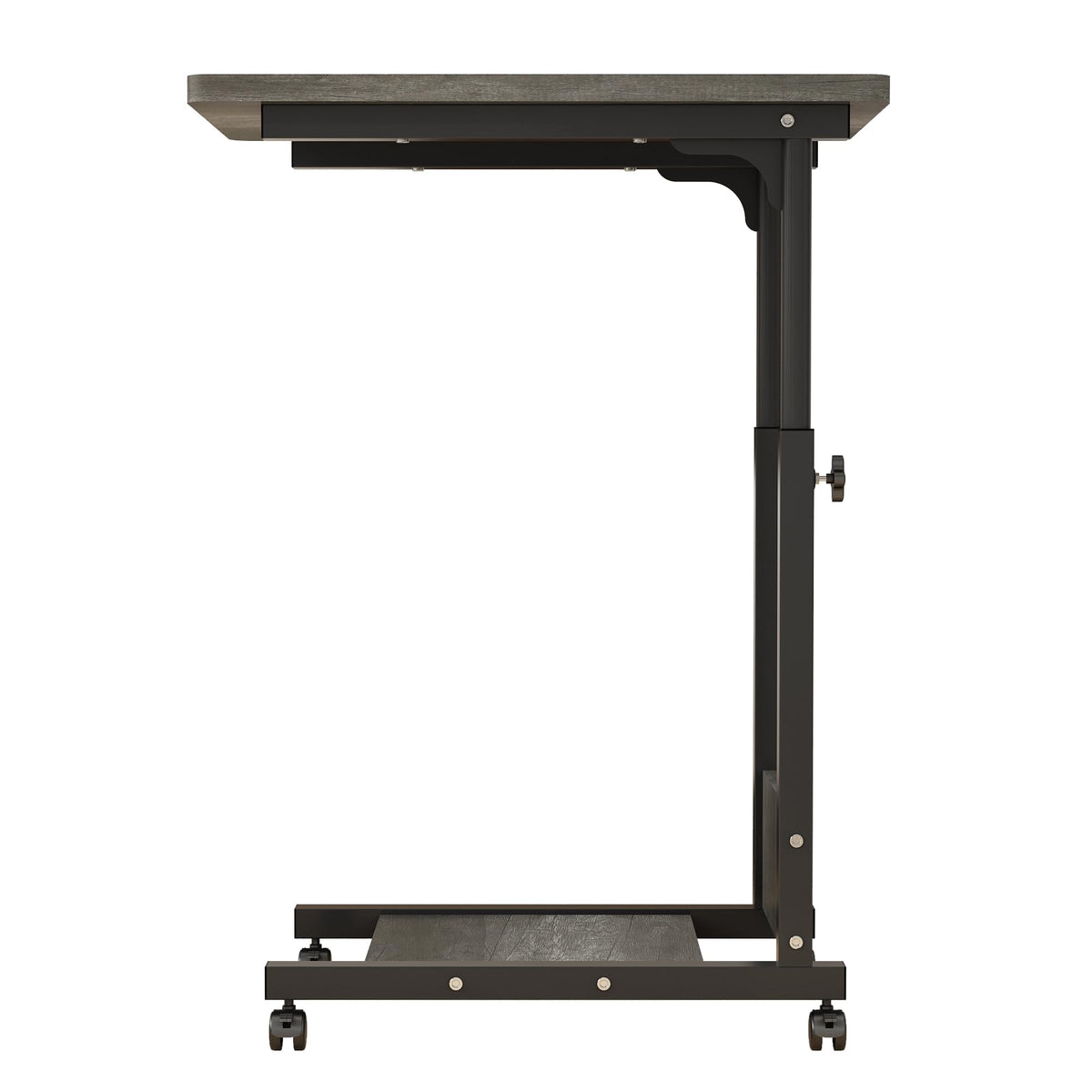 Adjustable Height C Table with Wheels and Storage U510