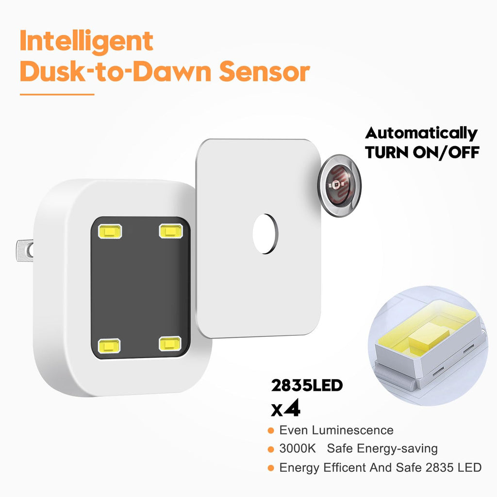 Warm White 8-Pack Plug in Night Light Z4597