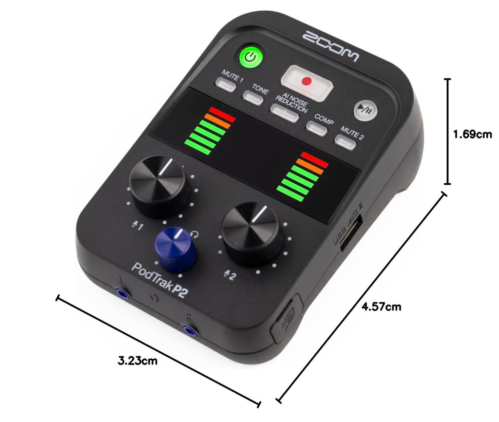 Podcast Recorder with 2 USB Mic Inputs M3488