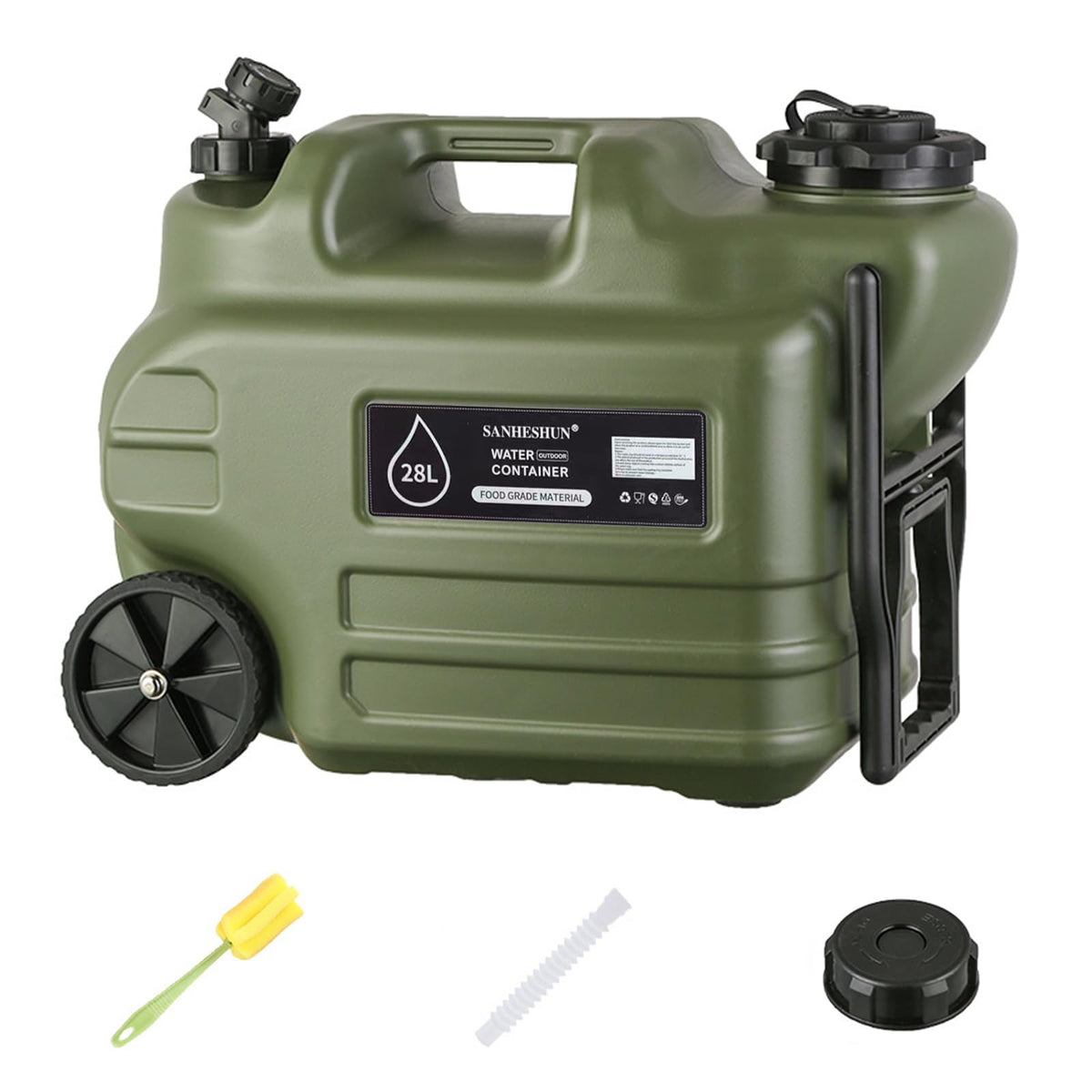 7.4 Gallon Water Jug with Wheels & Handle S524