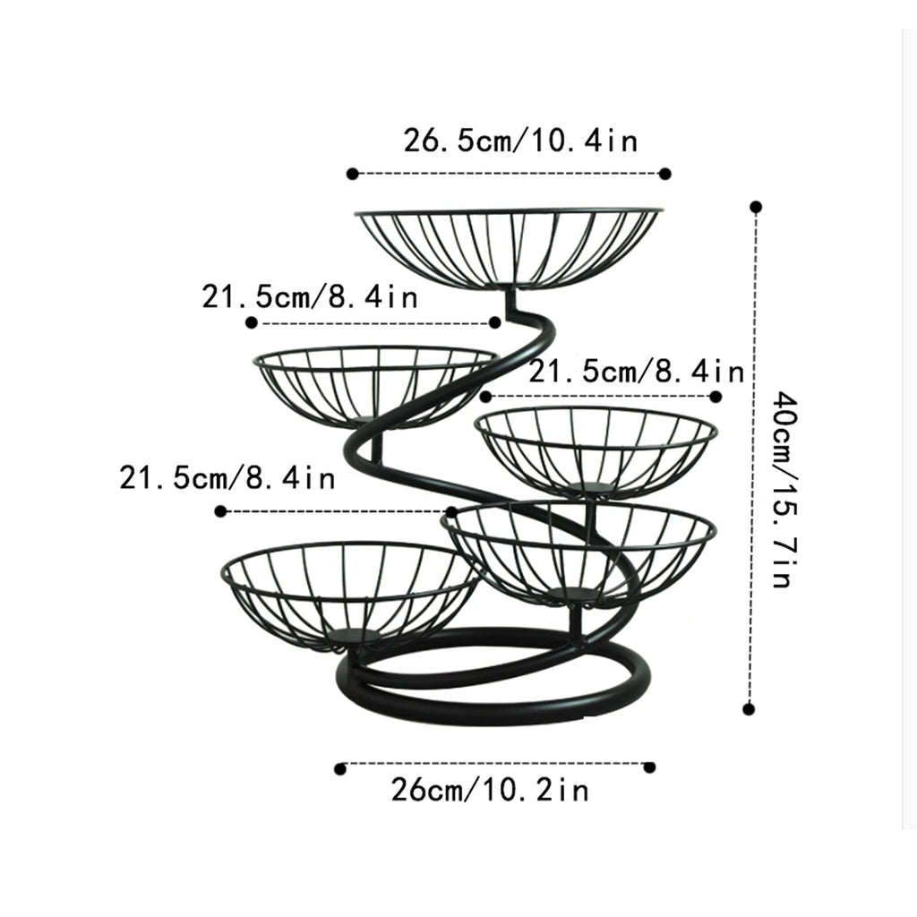 Fruit Bowl Multi-layer Fruit Tray Large Capacity B80737