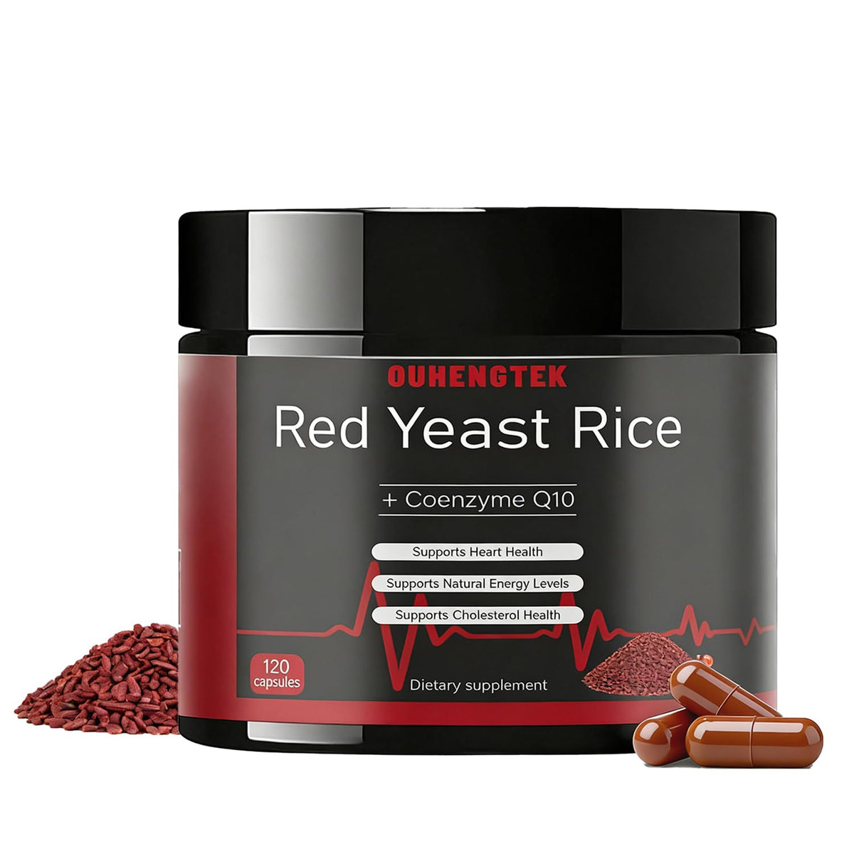 1200mg Red Yeast Rice 120 Capsules L2145