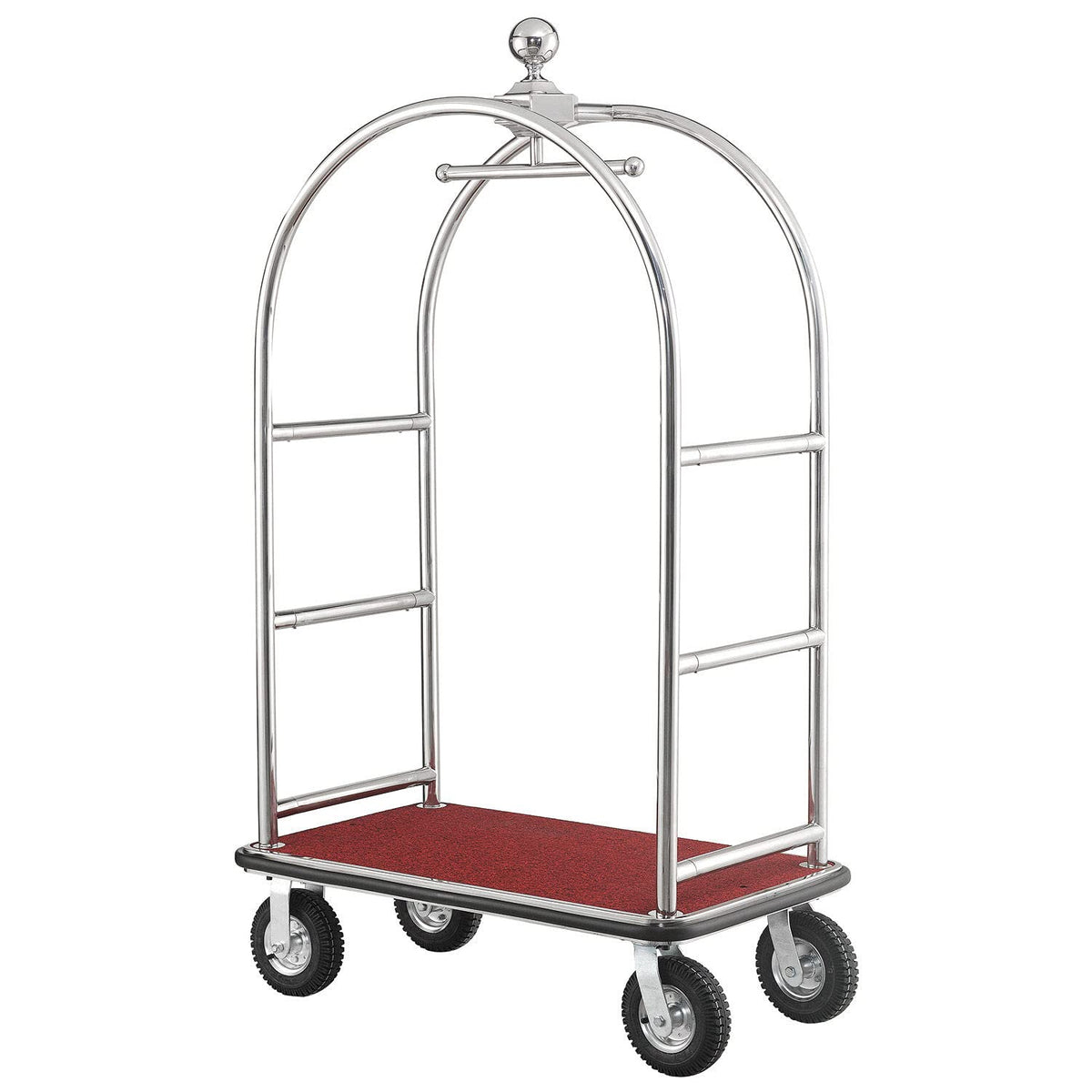 Silver Stainless Steel Bellman Cart E549