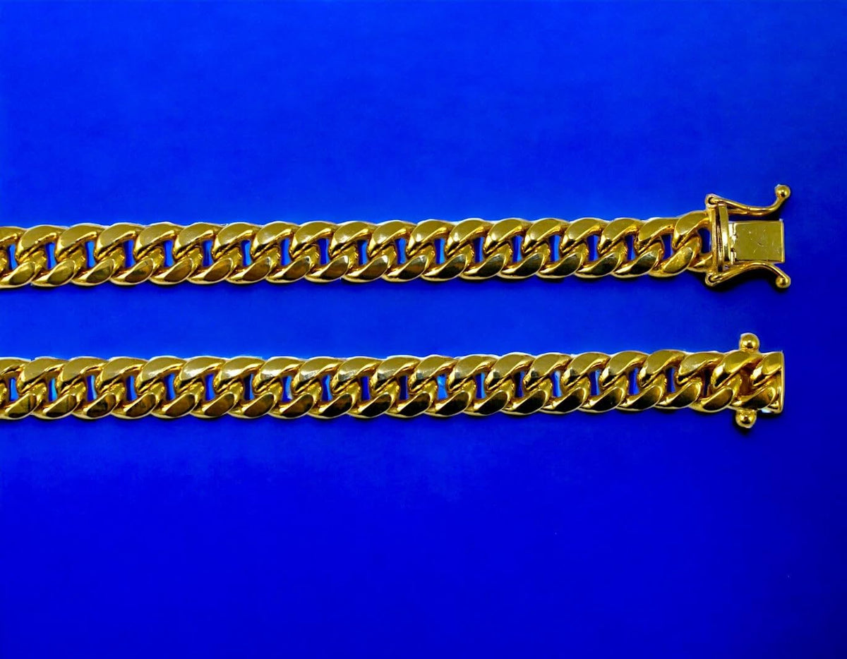 10K Yellow Gold Miami Cuban Chain C794