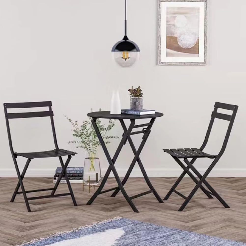 18 Inch Folding Bar Stool with Backrest Black S1207