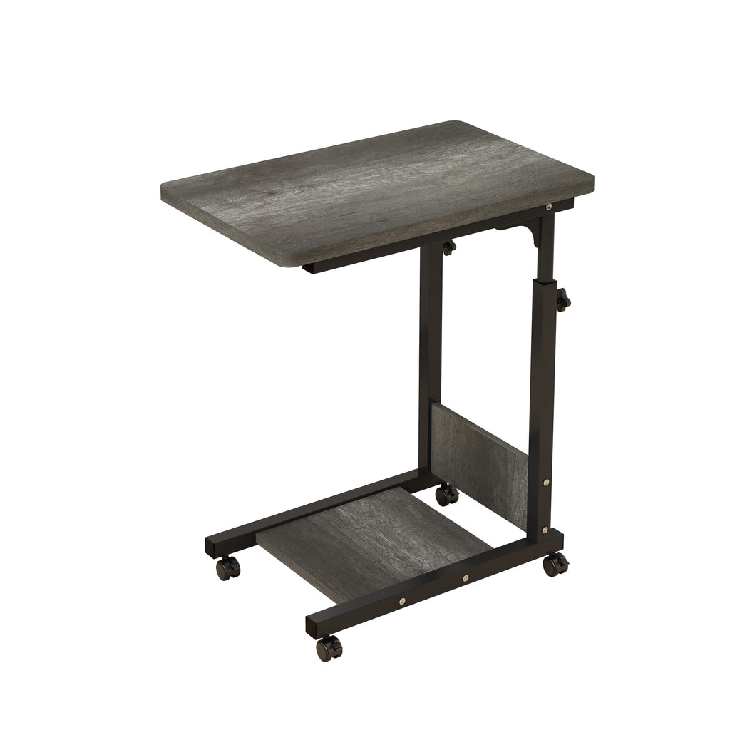 Adjustable Height C Table with Wheels and Storage U510