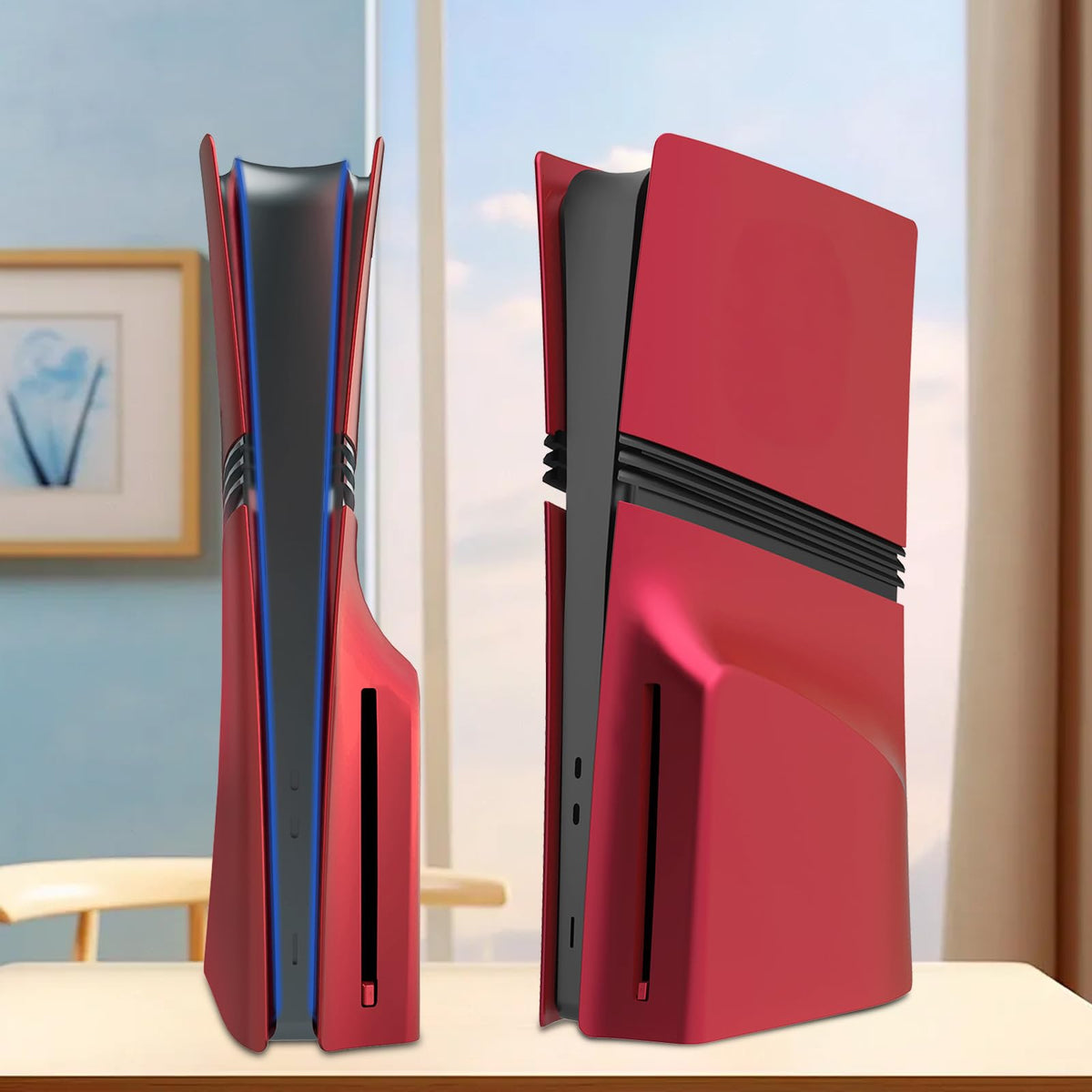 Red Matte ABS PS5 Pro Disc Edition Cover Plates U47770