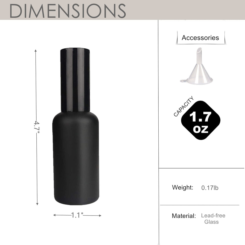 Cocktail Atomizer Sprayer 1.7OZ 50ml Black C56812