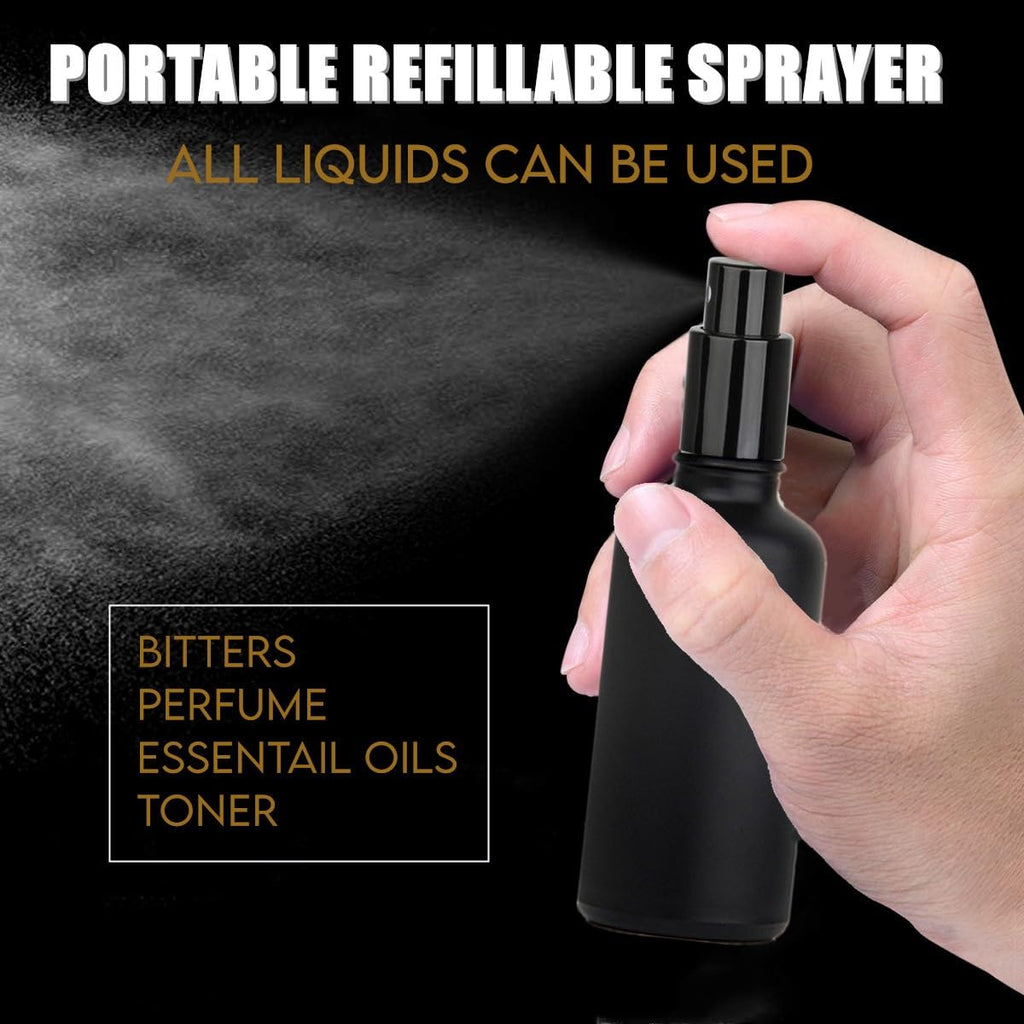 Cocktail Atomizer Sprayer 1.7OZ 50ml Black C56812