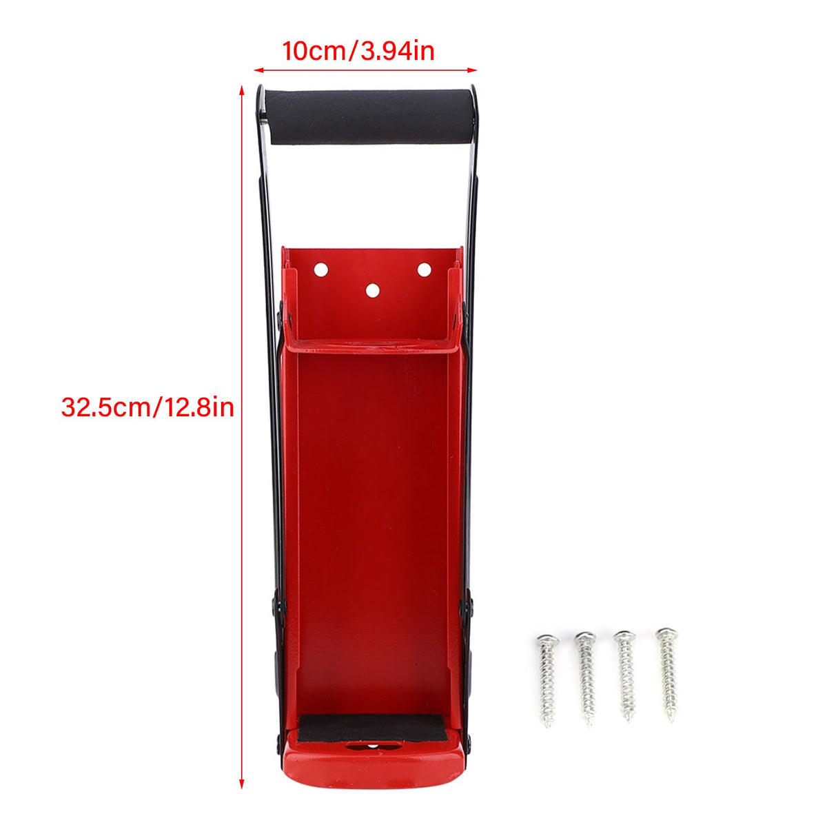 500ML Red Steel Heavy Duty Can Crusher with Bottle Opener Q35487