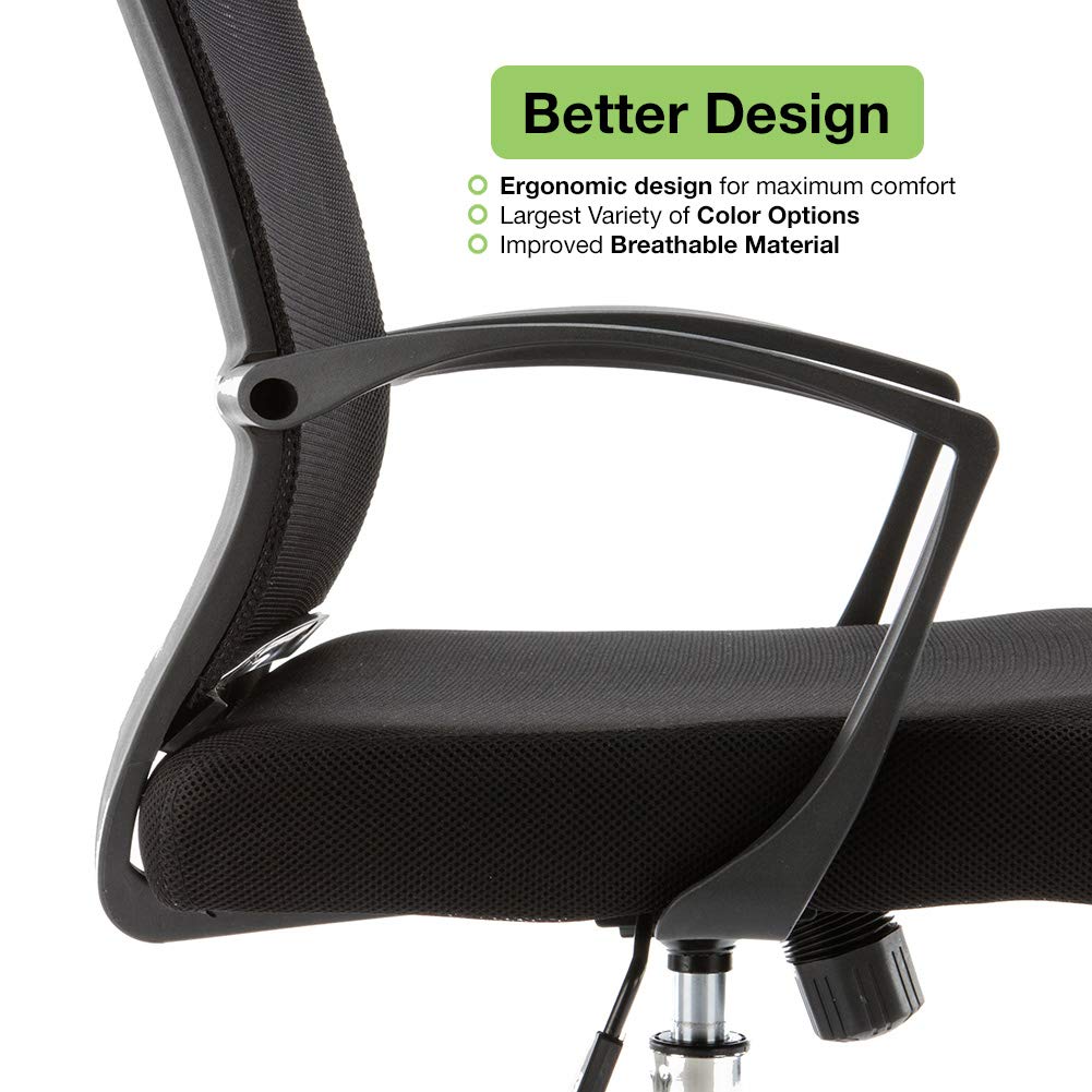 Black Blue Ergonomic Mesh Office Chair N693162