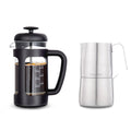12 oz Stainless Steel French Press and Creamer Set I3479