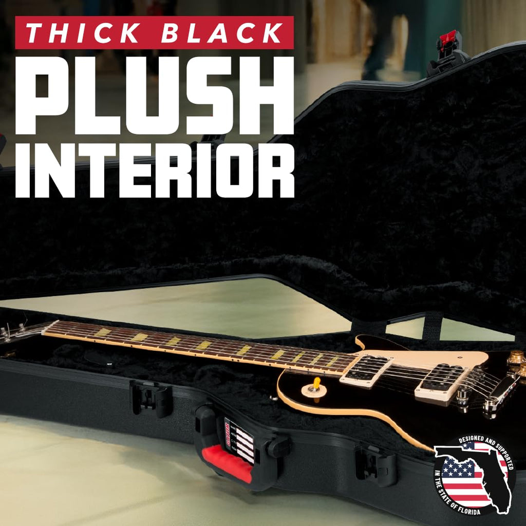 Molded Flight Case for Electric Guitars with Locking Latch P3660