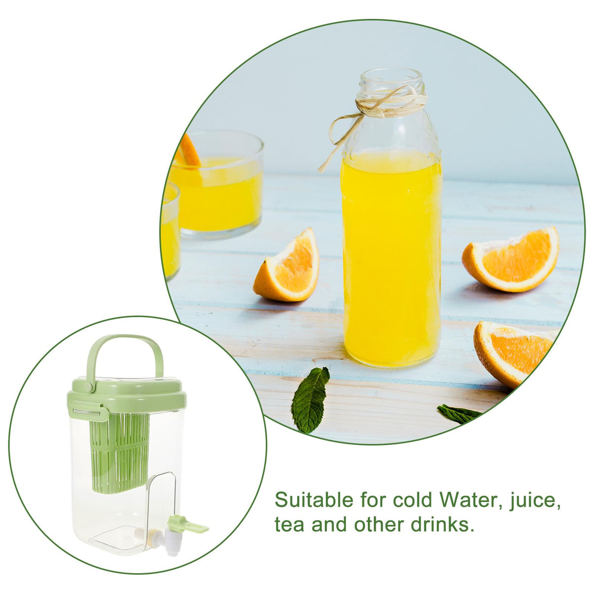 2L Plastic Water Dispenser Jug with Faucet K4734