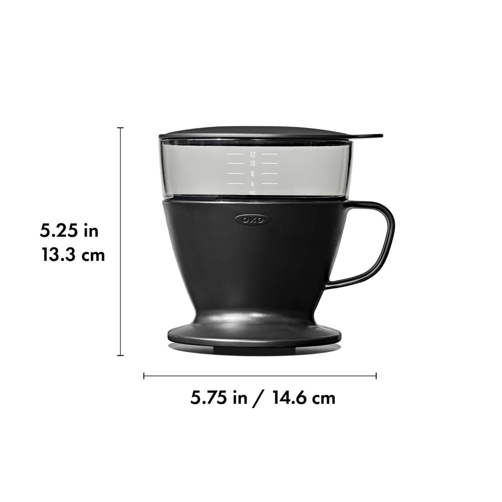 Single Serve Pour-Over Coffee Maker 12 oz Matte Black B95058