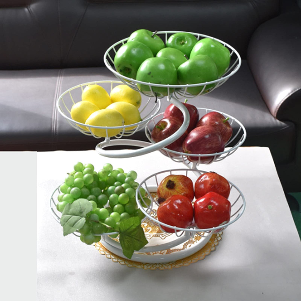 Fruit Bowl Multi-layer Fruit Tray Large Capacity B80737