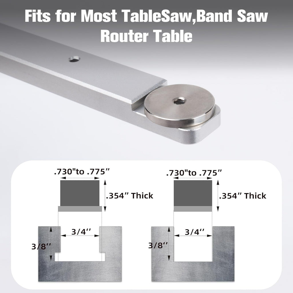 Aluminum Alloy Miter Gauge with Miter Fence P5472