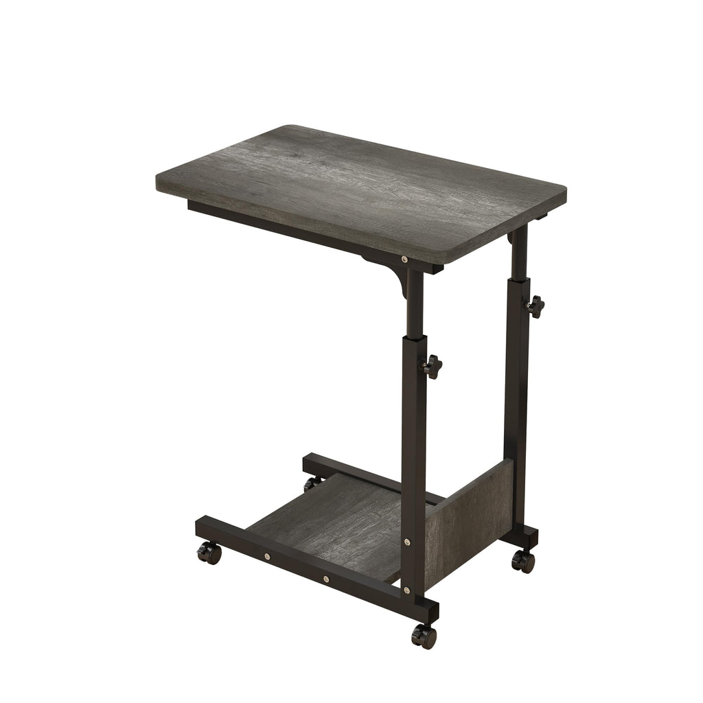 Adjustable Height C Table with Wheels and Storage U510
