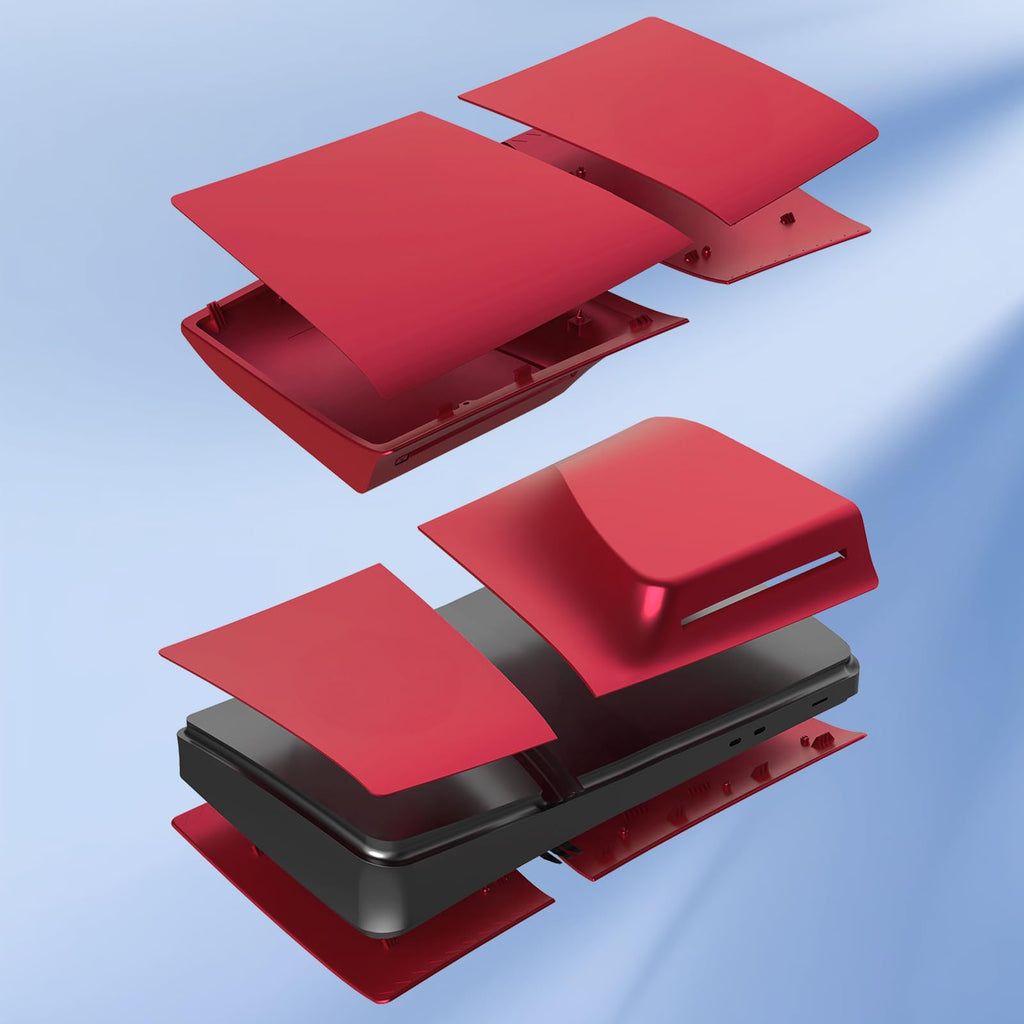 Red Matte ABS PS5 Pro Disc Edition Cover Plates U47770