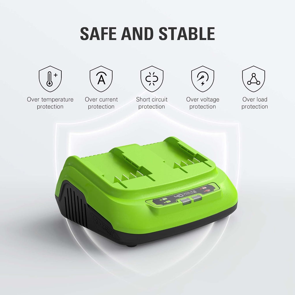 40V 2.0Ah Lithium-Ion Battery and Dual Port Rapid Charger Starter Kit W433028