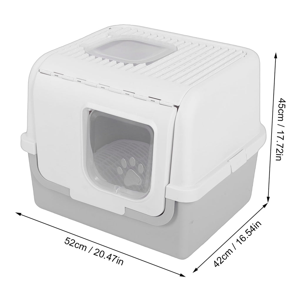 Enclosed Cat Litter Box with Lid Scoop Q481980