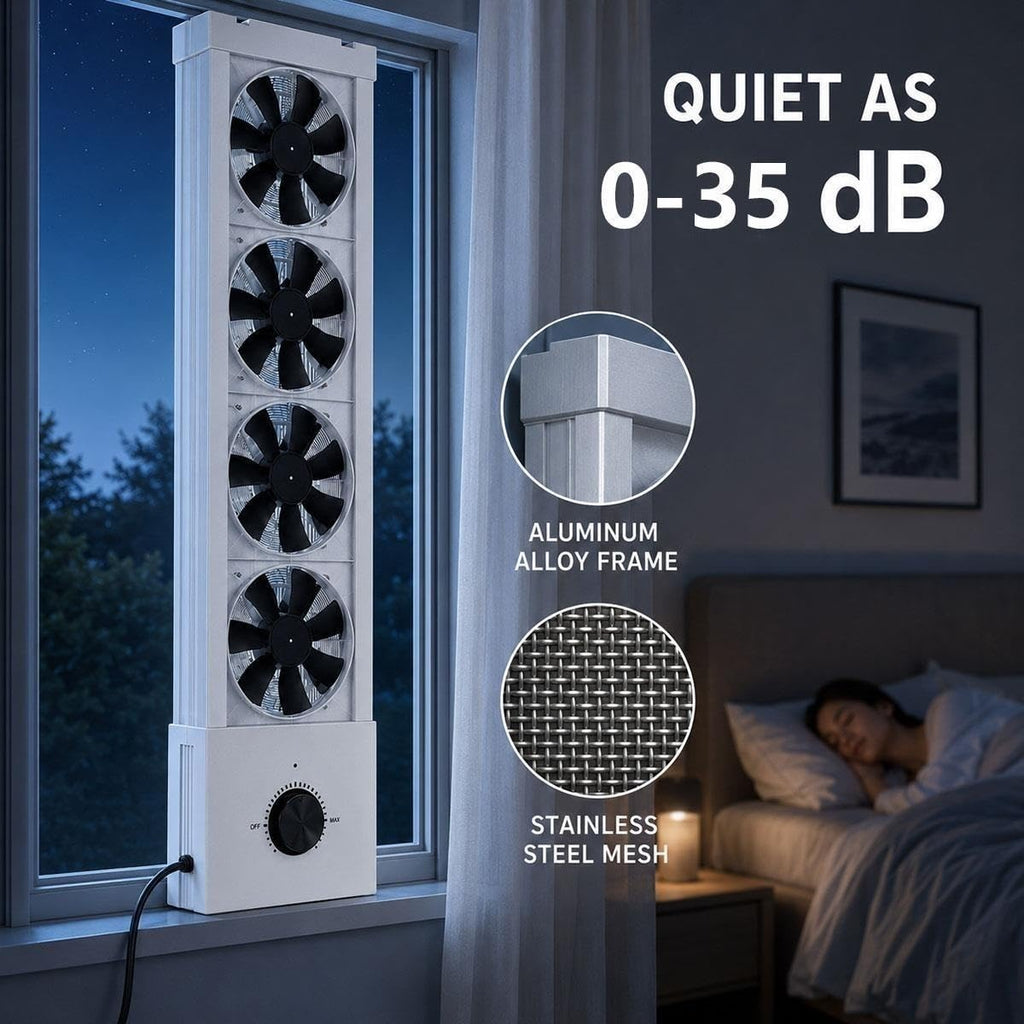 White 3-Speed Reversible Window Fan H326958