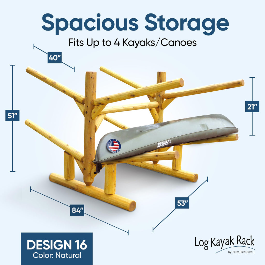 Freestanding Heavy Duty Canoe and SUP Storage Rack C1359