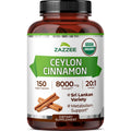 USDA Organic Ceylon Cinnamon 20:1 Extract 150 Capsules U428686