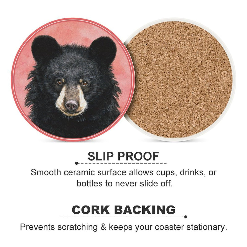 Black Bear Coasters Set of 4 Z898