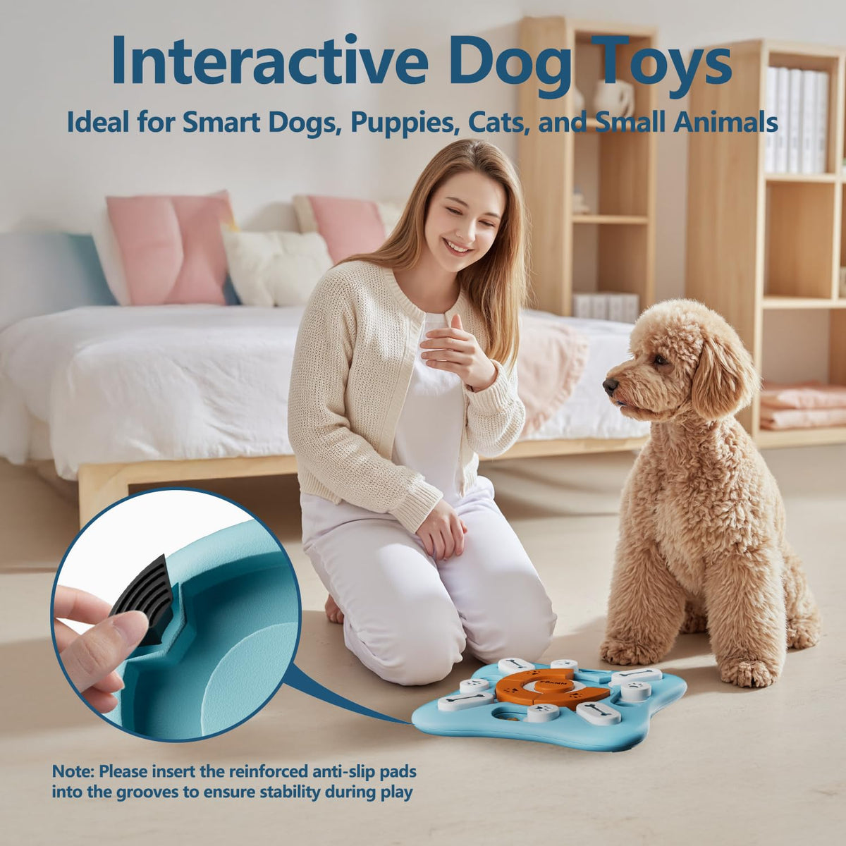 Interactive Dog Treat Puzzle Toys K711595