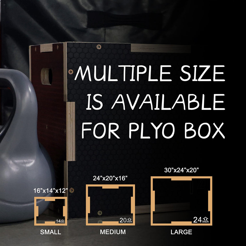 3 in 1 Non-Slip Wooden Plyo Box I93744