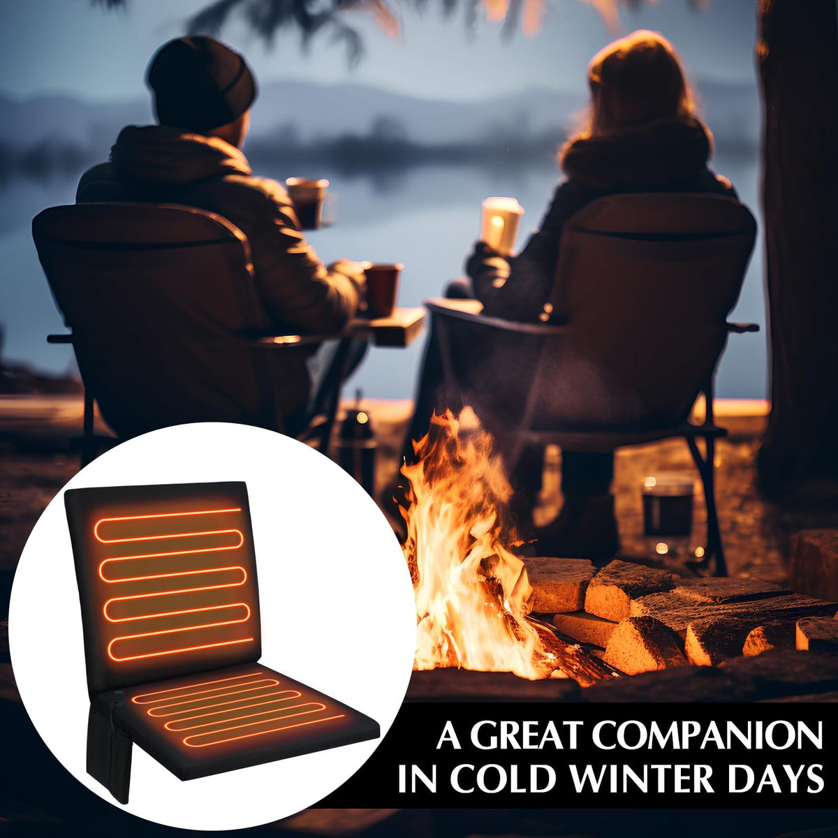 2 Pcs Waterproof Heated Seat Cushion R878993